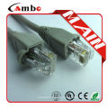 Con el conector de arranque rj-45 cat5e cable de remiendo utp